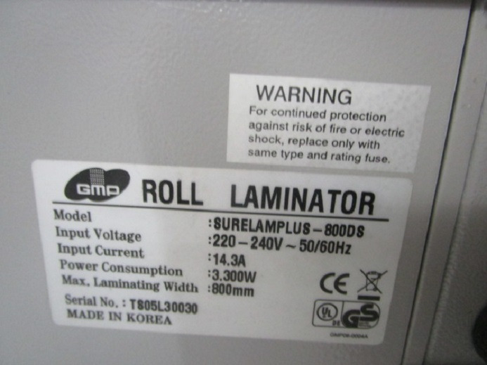 ROLL LAMINATOR GMP SURELAMPLUS-800DS - Mesin percetakan: gambar 5 ROLL LAMINATOR GMP SURELAMPLUS-800DS - Mesin percetakan: gambar 5
