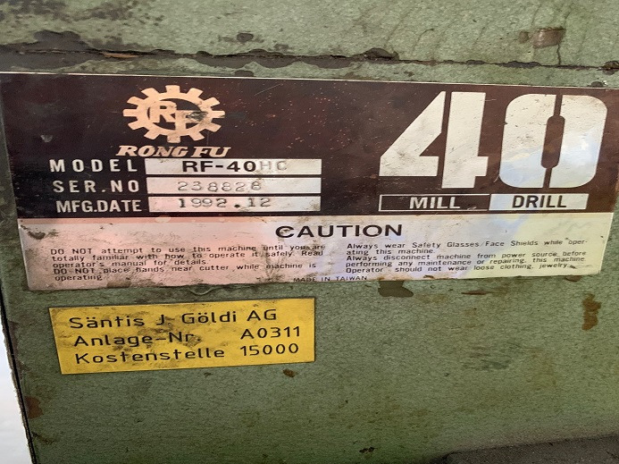 STÄNDERBOHRMASCHINE RF-40HC - Mesin percetakan: gambar 4 STÄNDERBOHRMASCHINE RF-40HC - Mesin percetakan: gambar 4