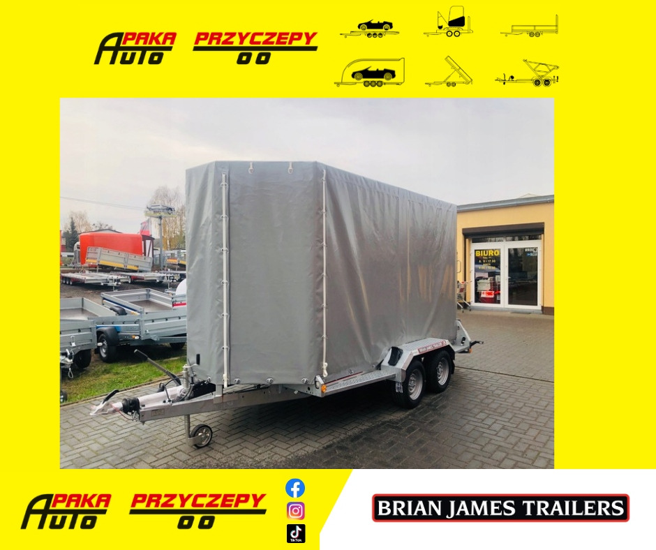 PRZYCZEPA LAWETA DO MINIKOPARKI ŻURAWIA Z PLANDEKĄ / MINI EXCAVATOR CRANE TRANSPORTER TRAILER WITH TARPAULIN - Trailer untuk mesin konstruksi: gambar 1 PRZYCZEPA LAWETA DO MINIKOPARKI ŻURAWIA Z PLANDEKĄ / MINI EXCAVATOR CRANE TRANSPORTER TRAILER WITH TARPAULIN - Trailer untuk mesin konstruksi: gambar 1
