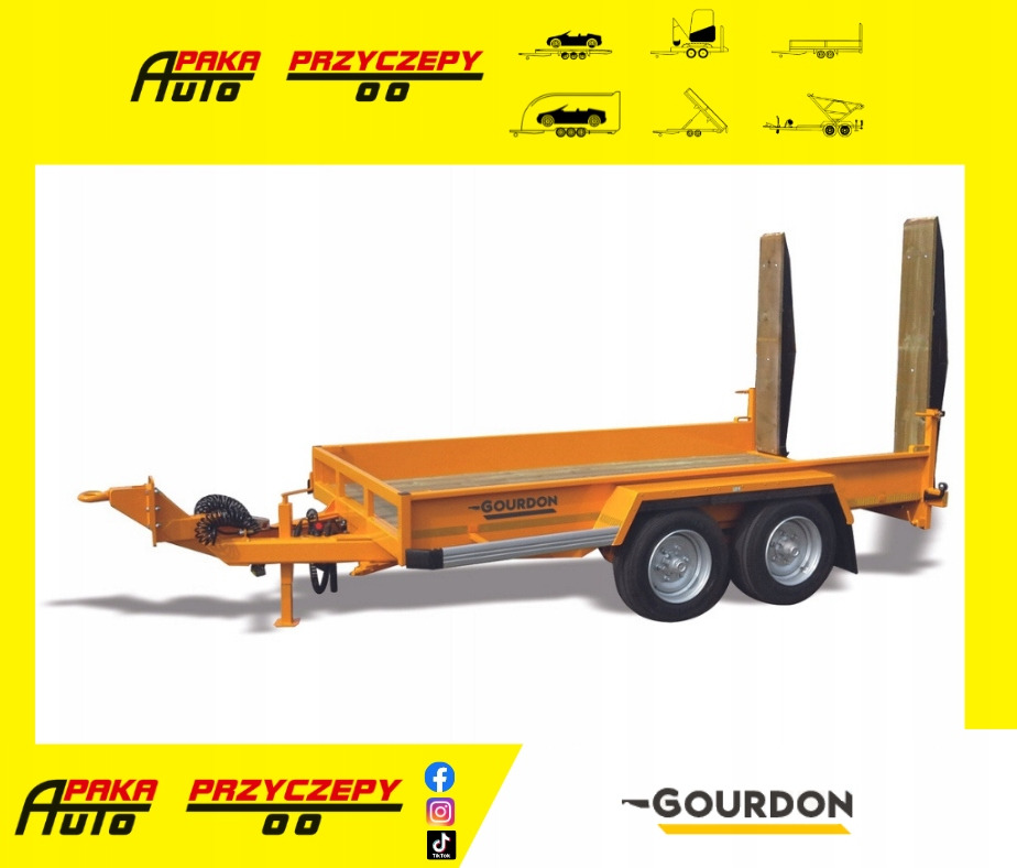 PRZYCZEPA PODKOPARKOWA MARKI GOURDON, DMC 8000 KG, 8T / GOURDON EXCAVATOR TRAILER, DMC 8000 KG, 8T - Trailer untuk mesin konstruksi: gambar 1 PRZYCZEPA PODKOPARKOWA MARKI GOURDON, DMC 8000 KG, 8T / GOURDON EXCAVATOR TRAILER, DMC 8000 KG, 8T - Trailer untuk mesin konstruksi: gambar 1