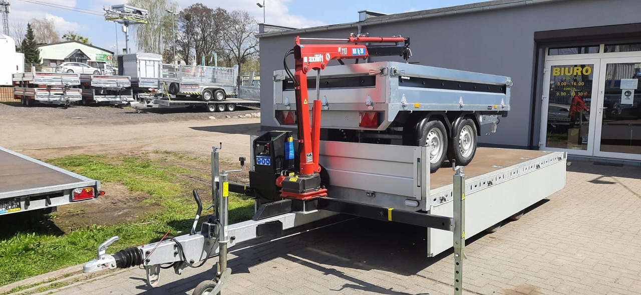 PRZYCZEPA Z DŹWIGIEM ŻURAW DŹWIG HDS MAXILIFT 110 / TRAILER WITH CRANE HDS MAXILIFT 110 - Trailer flatbed: gambar 3 PRZYCZEPA Z DŹWIGIEM ŻURAW DŹWIG HDS MAXILIFT 110 / TRAILER WITH CRANE HDS MAXILIFT 110 - Trailer flatbed: gambar 3