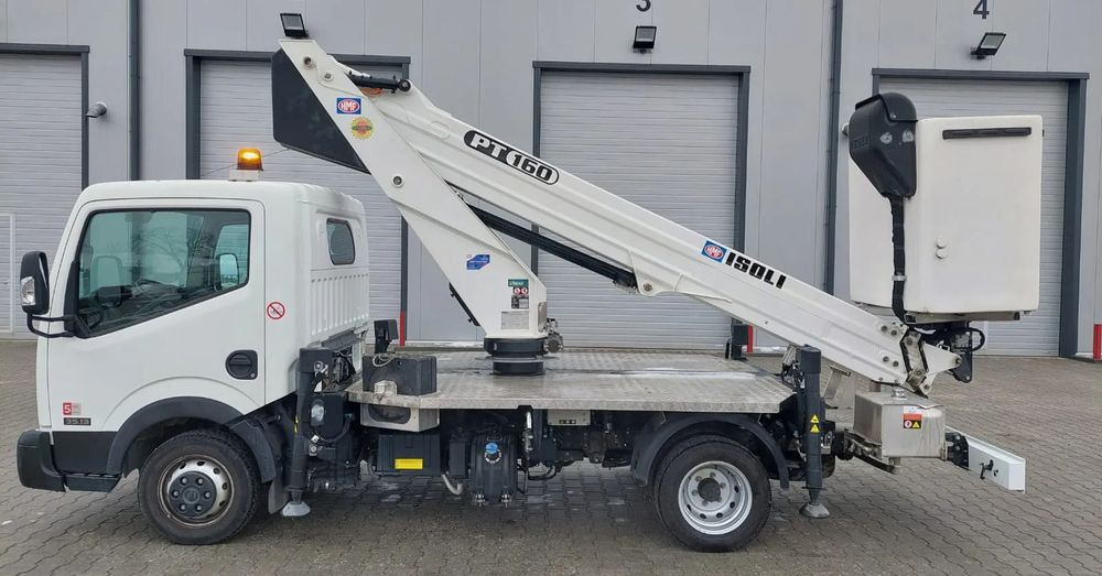 Nissan NT400 CABSTAR podnośnik koszowy ISOLI PT160 - Platform udara yang dipasang di truk: gambar 1 Nissan NT400 CABSTAR podnośnik koszowy ISOLI PT160 - Platform udara yang dipasang di truk: gambar 1