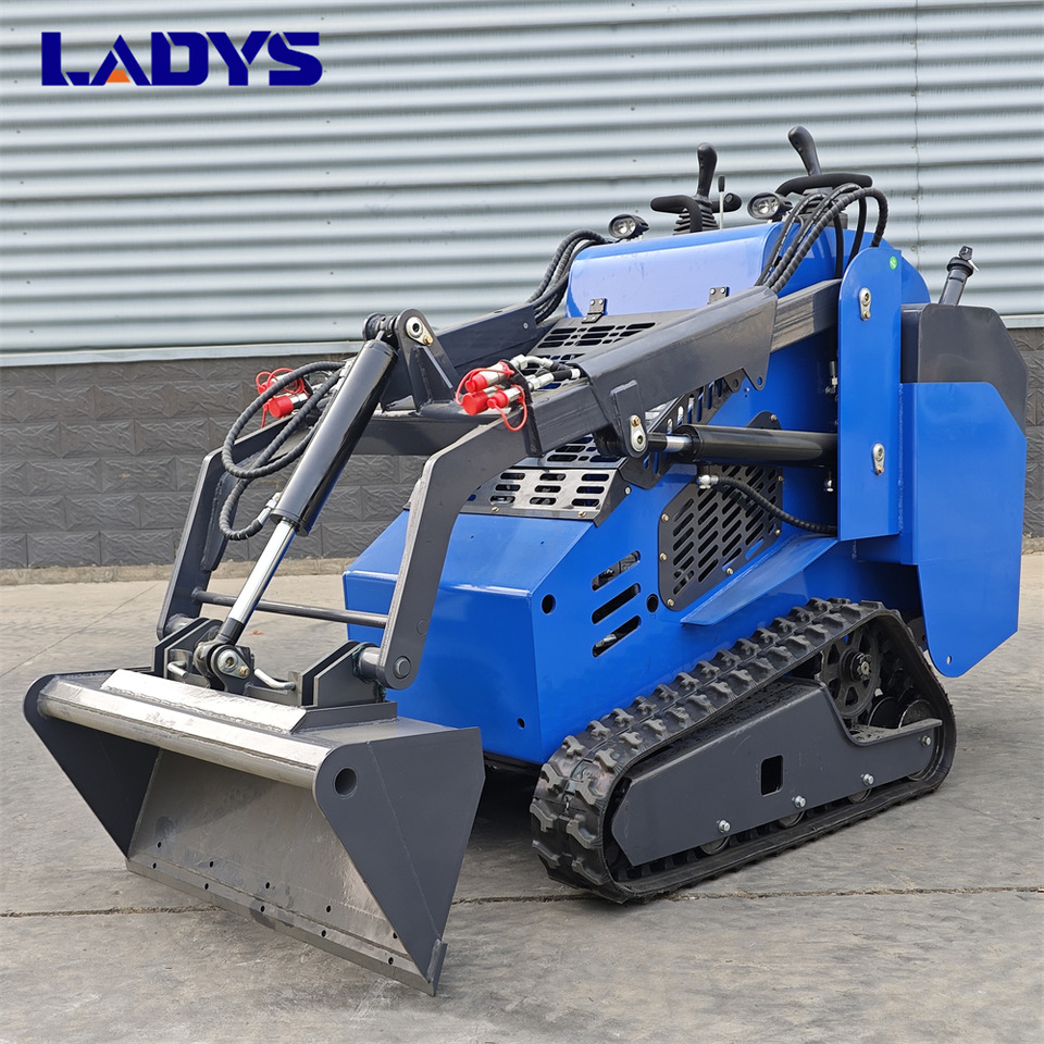 LADYS Free Shipping Mini Skid Steer Loader Compact Track Electric/Diesel Chinese Mini Skid Steer Loader For Sale With Mini Skid Steer Attachments 4 In 1 Bucket - Skid steer: gambar 1 LADYS Free Shipping Mini Skid Steer Loader Compact Track Electric/Diesel Chinese Mini Skid Steer Loader For Sale With Mini Skid Steer Attachments 4 In 1 Bucket - Skid steer: gambar 1
