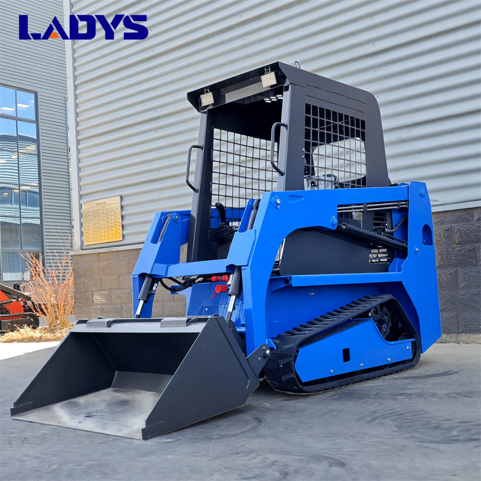 LADYS Free Shipping Mini Skid Steer Loader Compact Track Electric/Diesel Chinese Mini Skid Steer Loader For Sale With Mini Skid Steer Attachments 4 In 1 Bucket - Skid steer: gambar 4 LADYS Free Shipping Mini Skid Steer Loader Compact Track Electric/Diesel Chinese Mini Skid Steer Loader For Sale With Mini Skid Steer Attachments 4 In 1 Bucket - Skid steer: gambar 4