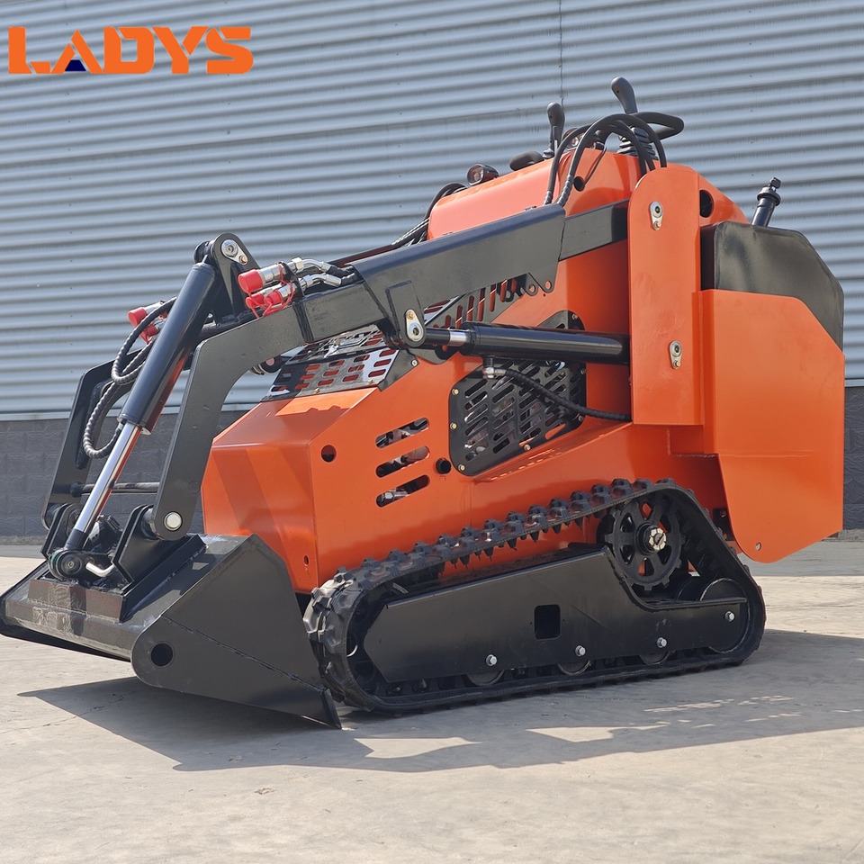 LADYS Free Shipping Mini Skid Steer Loader Compact Track Electric/Diesel Chinese Mini Skid Steer Loader For Sale With Mini Skid Steer Attachments 4 In 1 Bucket - Skid steer: gambar 3 LADYS Free Shipping Mini Skid Steer Loader Compact Track Electric/Diesel Chinese Mini Skid Steer Loader For Sale With Mini Skid Steer Attachments 4 In 1 Bucket - Skid steer: gambar 3