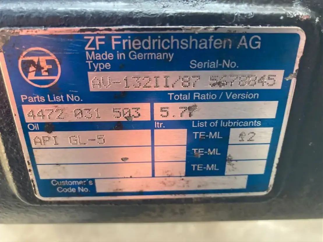 ZF Hinterachse ZF AV 132II/87 4472031503 5,77 Setra Mercedes Citaro AV 132/87 II - As roda belakang untuk Bus: gambar 3 ZF Hinterachse ZF AV 132II/87 4472031503 5,77 Setra Mercedes Citaro AV 132/87 II - As roda belakang untuk Bus: gambar 3