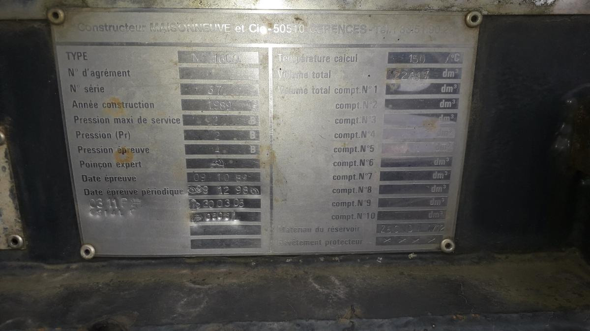 Maisonneuve - Semi-trailer tangki: gambar 3 Maisonneuve - Semi-trailer tangki: gambar 3