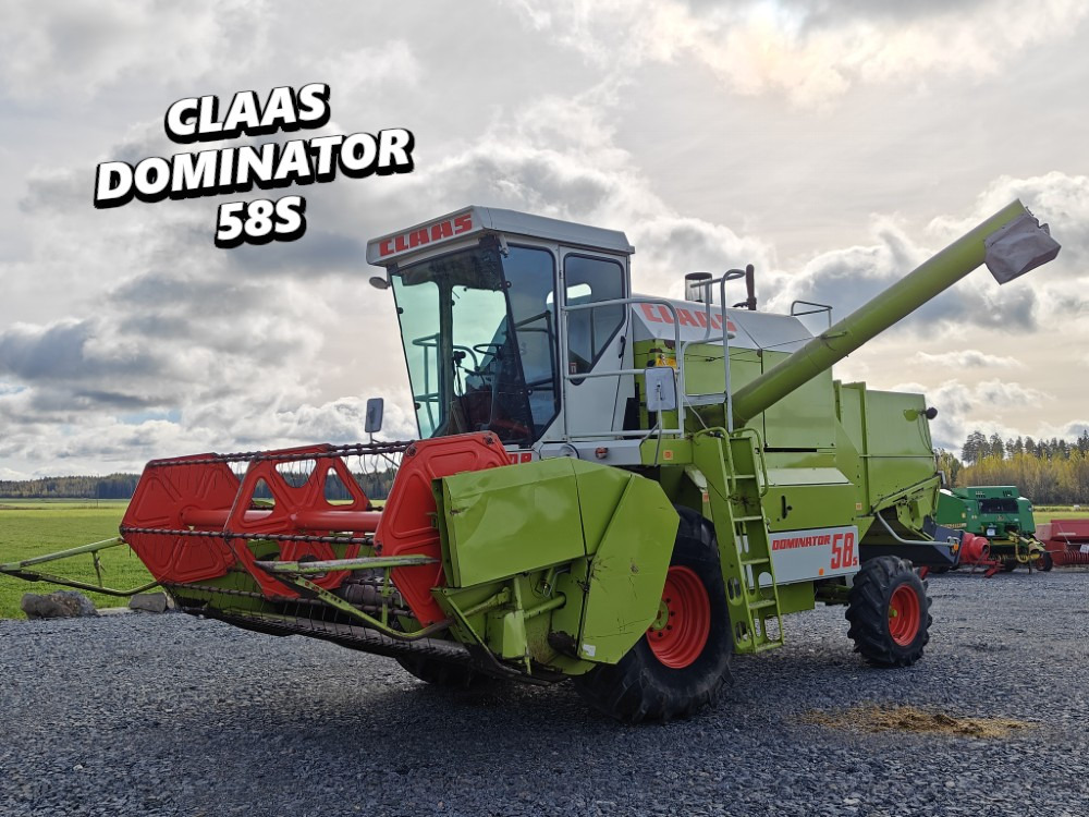Claas Dominator 58S, 6-sylinterinen Hydraulinen torvi, ruumenlevitin, katso video! - Pemanen gabungan: gambar 1 Claas Dominator 58S, 6-sylinterinen Hydraulinen torvi, ruumenlevitin, katso video! - Pemanen gabungan: gambar 1