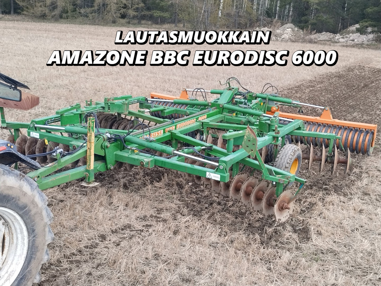 Lautasmuokkain Amazone BBG Eurodisc 6000 Hinattava ja taittuva, katso video! - Garu cakram: gambar 1 Lautasmuokkain Amazone BBG Eurodisc 6000 Hinattava ja taittuva, katso video! - Garu cakram: gambar 1