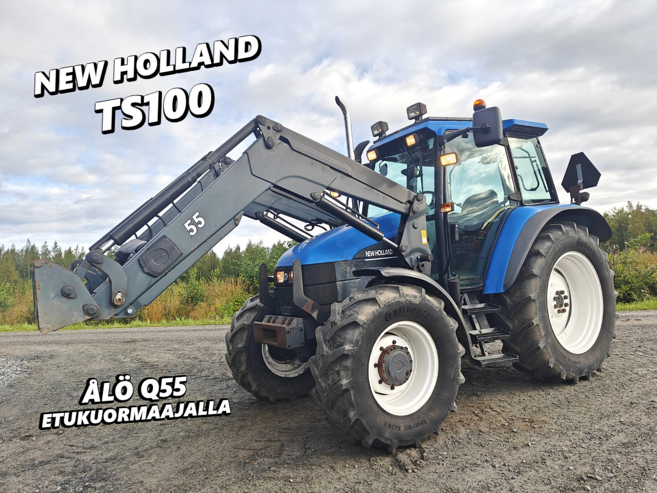 New Holland TS100, ES vaihteisto, ilmastointi, etukuormaaja Ålö Q55, katso video! - Traktor: gambar 1 New Holland TS100, ES vaihteisto, ilmastointi, etukuormaaja Ålö Q55, katso video! - Traktor: gambar 1