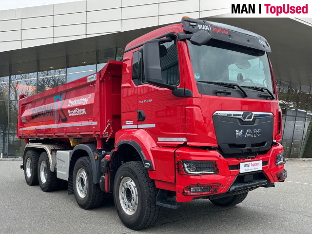 Truk jungkit MAN TGS 35.480 8x4 BB CH Euro6 Pritarder Klima AHK ZV: gambar 10