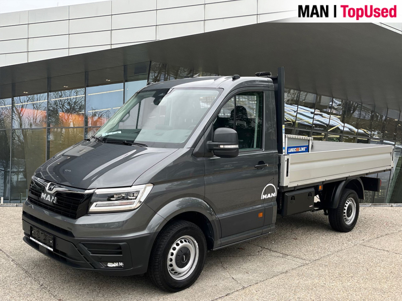 MAN TGE 3.140 4X2F SB, Automatic, Flat bed Klima ZV - Van flatbed: gambar 1 MAN TGE 3.140 4X2F SB, Automatic, Flat bed Klima ZV - Van flatbed: gambar 1