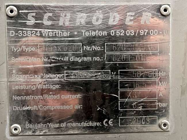 Mesin makanan Schröder injector IMAX620: gambar 18