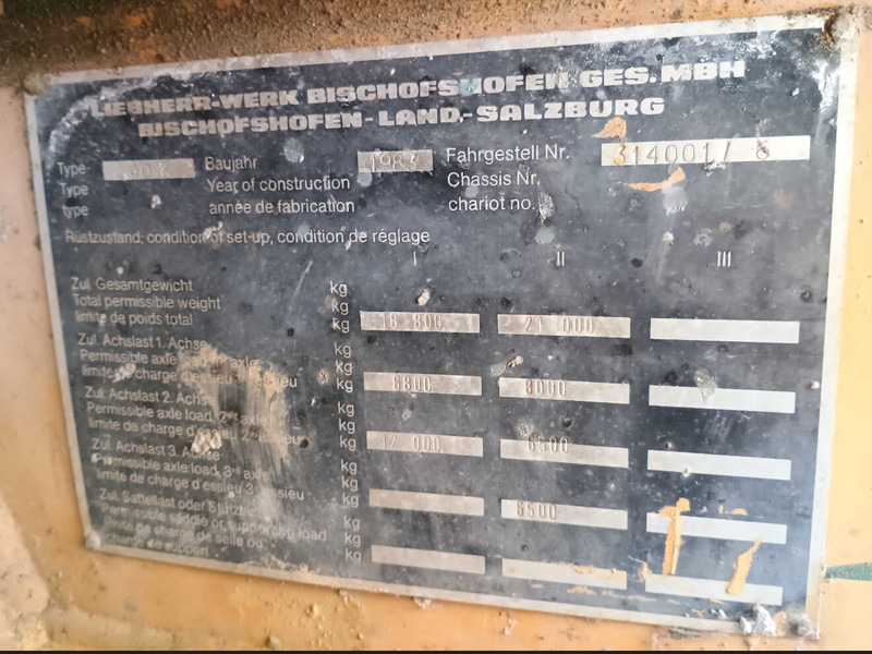 Liebherr 40K, 3x TS 30m HuH, perfect condition - Derek menara: gambar 2 Liebherr 40K, 3x TS 30m HuH, perfect condition - Derek menara: gambar 2