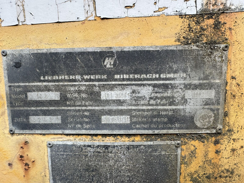 Leasing Liebherr 50K, 40m jib, 1992yom Liebherr 50K, 40m jib, 1992yom: gambar 12 Leasing Liebherr 50K, 40m jib, 1992yom Liebherr 50K, 40m jib, 1992yom: gambar 12