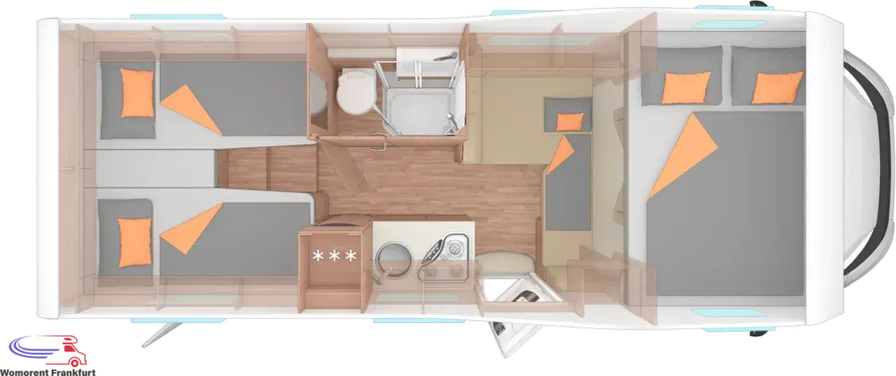 Wohnmobil Weinsberg CaraHome 650 MEG - Alkoven: gambar 4 Wohnmobil Weinsberg CaraHome 650 MEG - Alkoven: gambar 4