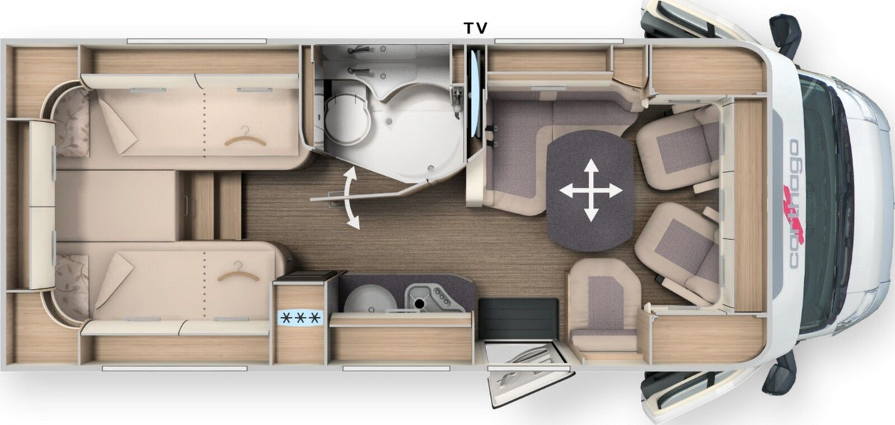 Carthago C1-tourer T 143 KB LE comfort 2025 *MB*LED*2xTV* - Mobil rumah semi-terintegrasi: gambar 2 Carthago C1-tourer T 143 KB LE comfort 2025 *MB*LED*2xTV* - Mobil rumah semi-terintegrasi: gambar 2