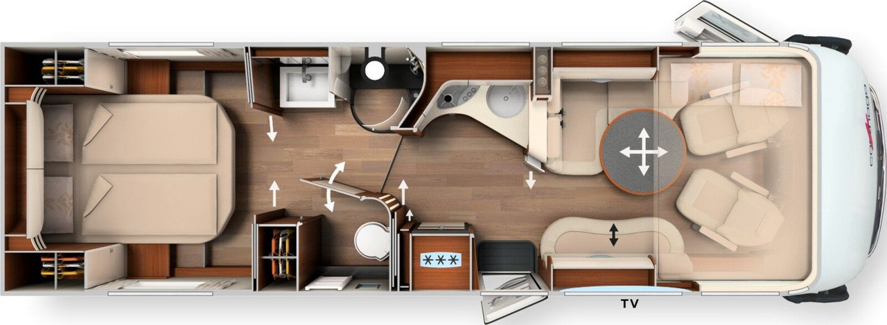 Carthago chic e-line I 64 XL QB MJ2025*MB*Autark*SKY*Voll - Mobil rumah terintegrasi: gambar 2 Carthago chic e-line I 64 XL QB MJ2025*MB*Autark*SKY*Voll - Mobil rumah terintegrasi: gambar 2