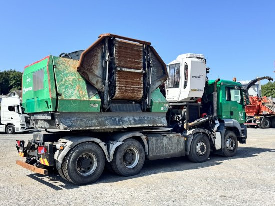 MAN TGS 35.540 8x4 mit Komptech-Zusatzeinheit - Truk, Pemotong kayu: gambar 3 MAN TGS 35.540 8x4 mit Komptech-Zusatzeinheit - Truk, Pemotong kayu: gambar 3