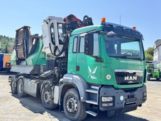 MAN TGS 35.540 8x4 mit Komptech-Zusatzeinheit - Truk, Pemotong kayu: gambar 5 MAN TGS 35.540 8x4 mit Komptech-Zusatzeinheit - Truk, Pemotong kayu: gambar 5