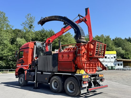Mercedes-Benz ACTROS 6x4 DONAR 5810K ? Hack-LKW / Mobilhacker | TCS Umwelttechnik - Truk, Pemotong kayu: gambar 3 Mercedes-Benz ACTROS 6x4 DONAR 5810K ? Hack-LKW / Mobilhacker | TCS Umwelttechnik - Truk, Pemotong kayu: gambar 3