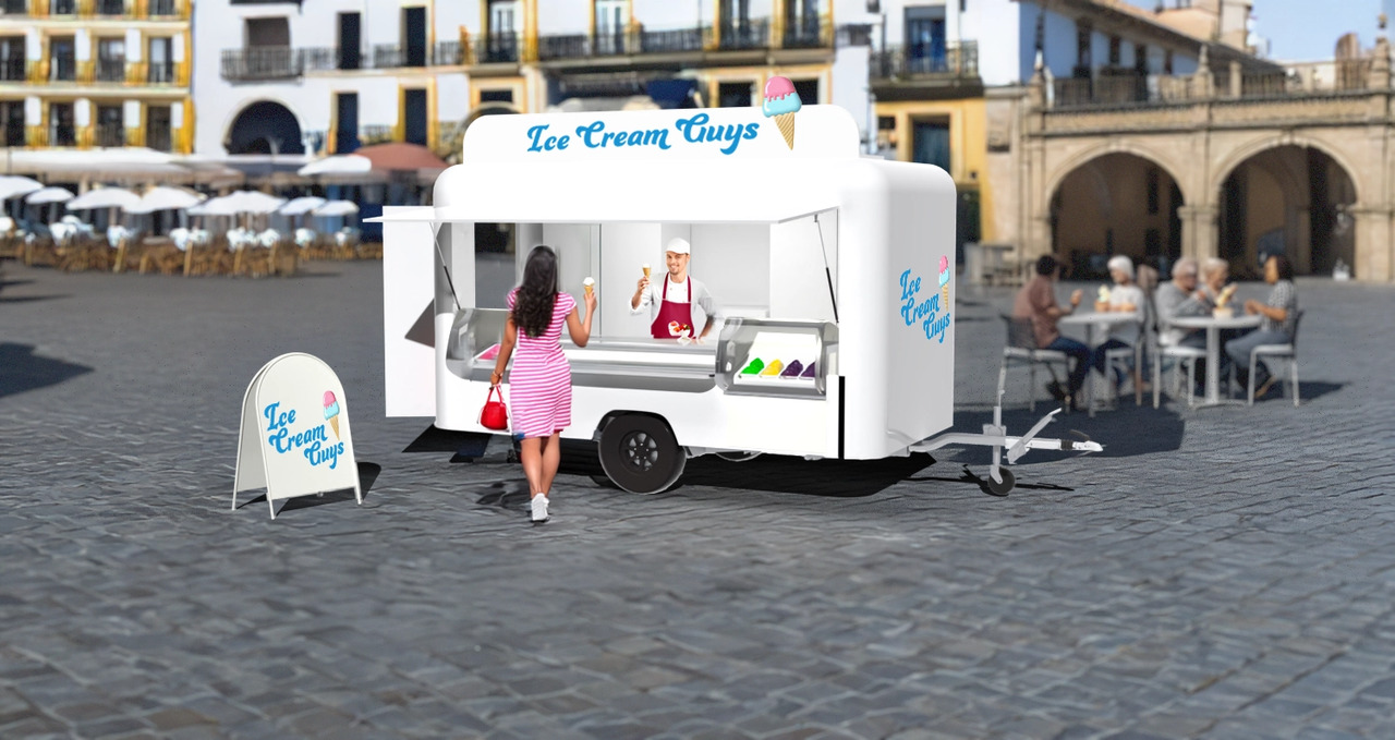 Deli Star Trailer Deli 4000 Ice Cream - EU Standard - Trailer penjual: gambar 1 Deli Star Trailer Deli 4000 Ice Cream - EU Standard - Trailer penjual: gambar 1