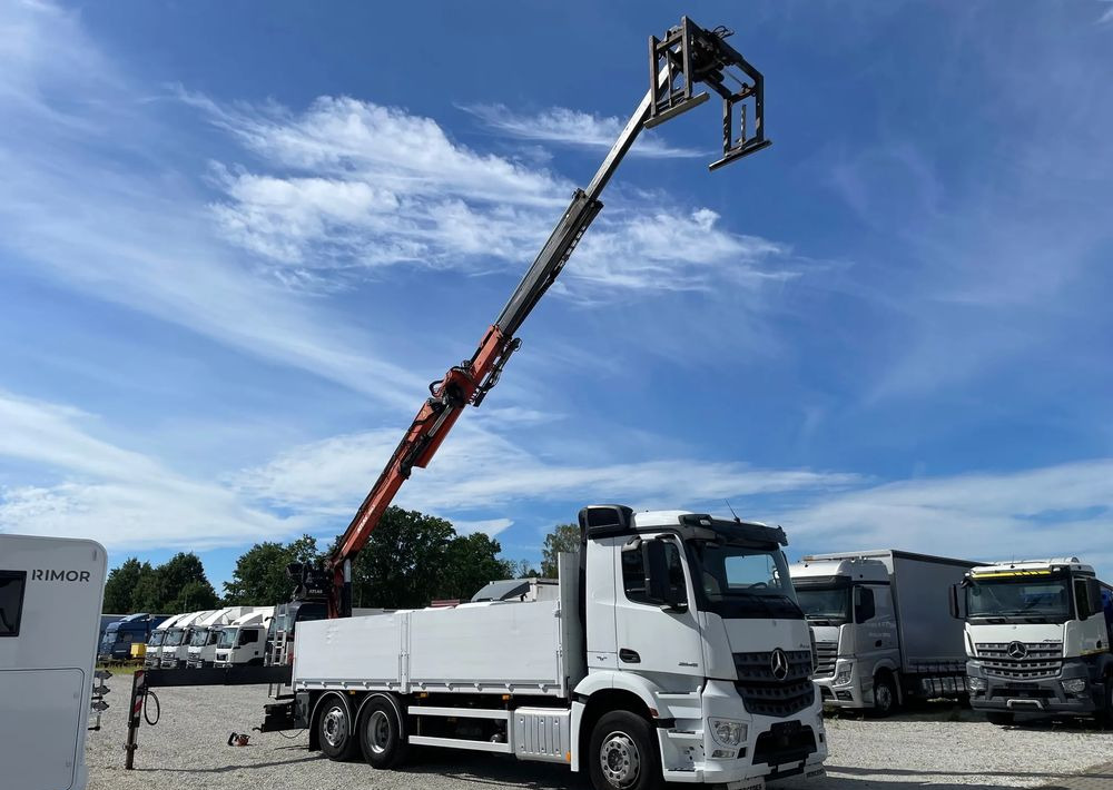 Mercedes-Benz Arocs 2545, HDS ATLAS 186.3 - PILOT - Truk flatbed, Truk derek: gambar 1 Mercedes-Benz Arocs 2545, HDS ATLAS 186.3 - PILOT - Truk flatbed, Truk derek: gambar 1