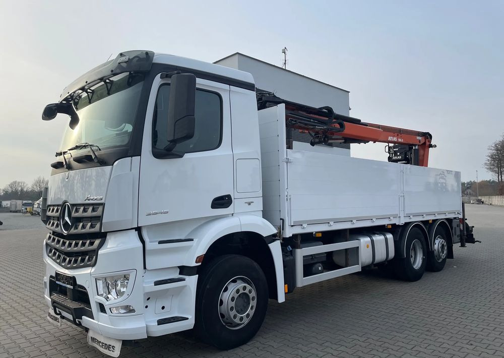 Mercedes-Benz Arocs 2545, HDS ATLAS 186.3 - PILOT - Truk flatbed, Truk derek: gambar 2 Mercedes-Benz Arocs 2545, HDS ATLAS 186.3 - PILOT - Truk flatbed, Truk derek: gambar 2