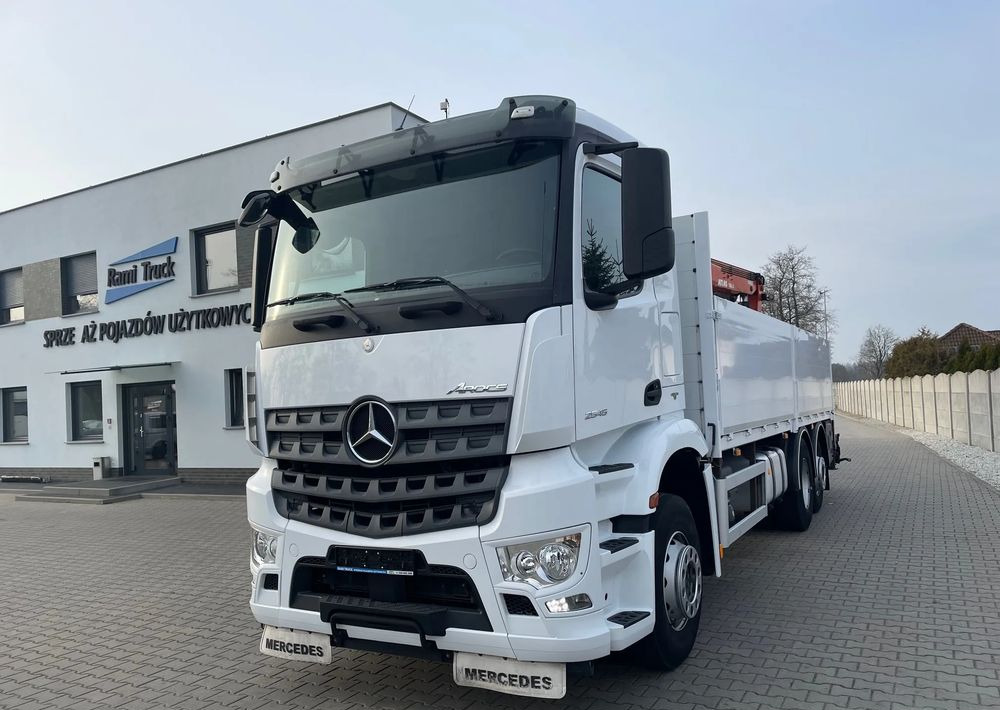 Mercedes-Benz Arocs 2545, HDS ATLAS 186.3 - PILOT - Truk flatbed, Truk derek: gambar 1 Mercedes-Benz Arocs 2545, HDS ATLAS 186.3 - PILOT - Truk flatbed, Truk derek: gambar 1