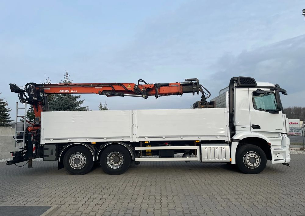 Mercedes-Benz Arocs 2545, HDS ATLAS 186.3 - PILOT - Truk flatbed, Truk derek: gambar 4 Mercedes-Benz Arocs 2545, HDS ATLAS 186.3 - PILOT - Truk flatbed, Truk derek: gambar 4