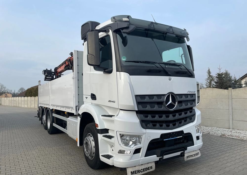 Mercedes-Benz Arocs 2545, HDS ATLAS 186.3 - PILOT - Truk flatbed, Truk derek: gambar 2 Mercedes-Benz Arocs 2545, HDS ATLAS 186.3 - PILOT - Truk flatbed, Truk derek: gambar 2