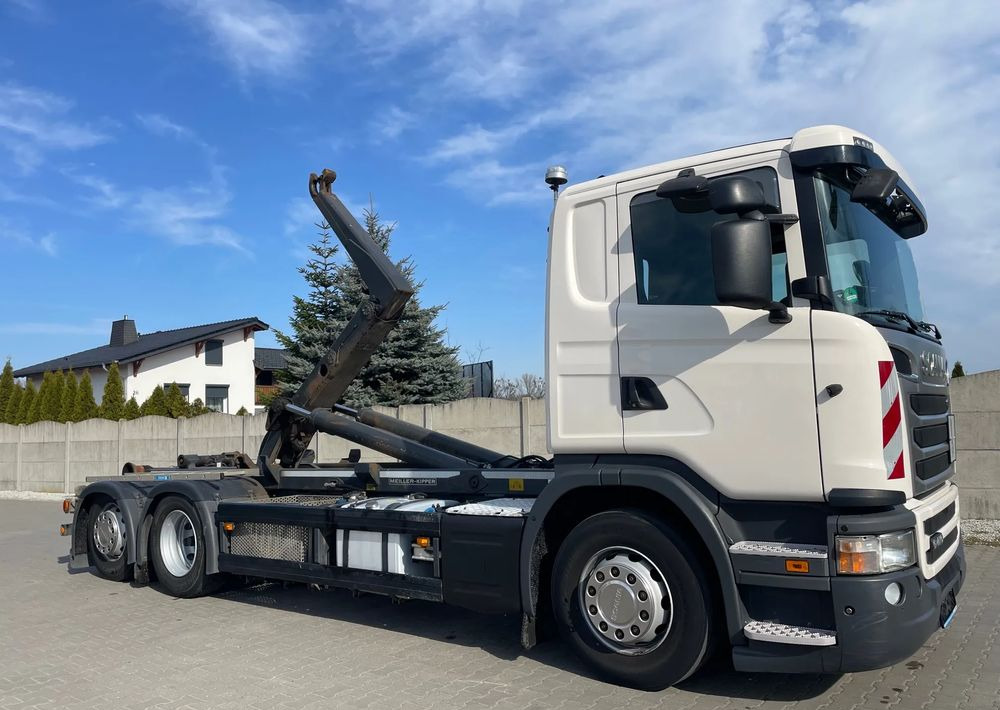 Scania R410 Hakowiec MEILLER RK20 65 - Hook lift: gambar 4 Scania R410 Hakowiec MEILLER RK20 65 - Hook lift: gambar 4