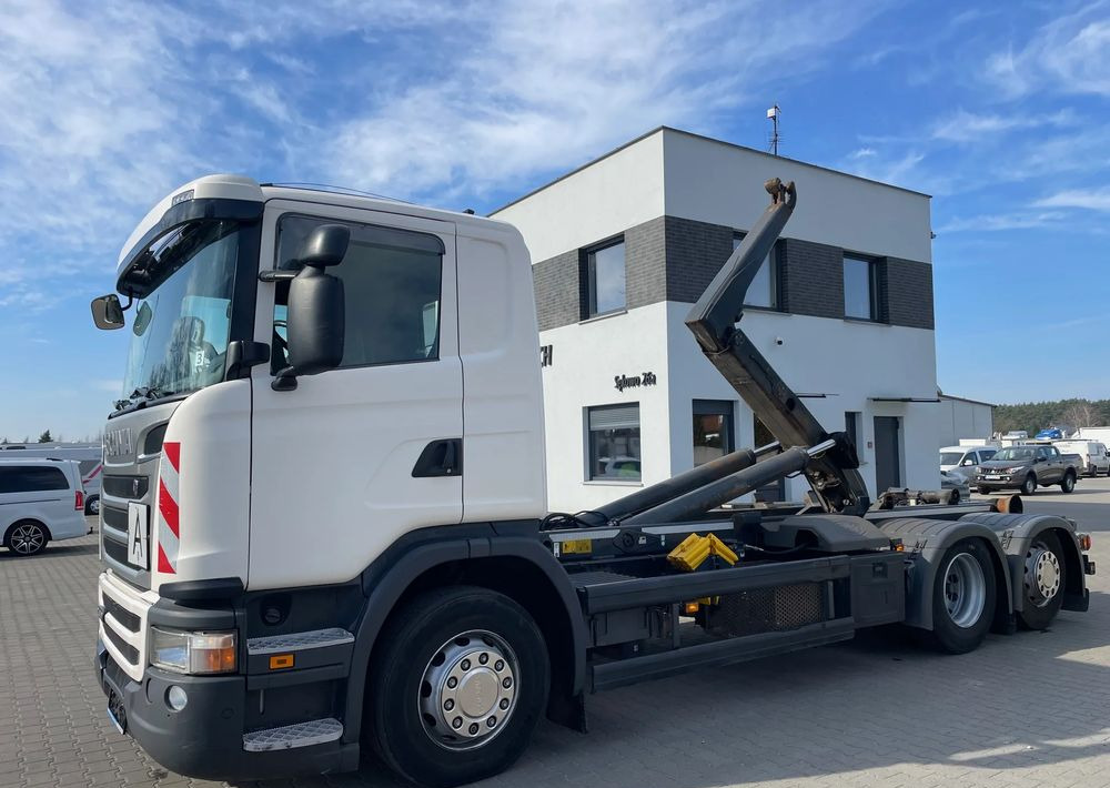 Scania R410 Hakowiec MEILLER RK20 65 - Hook lift: gambar 1 Scania R410 Hakowiec MEILLER RK20 65 - Hook lift: gambar 1