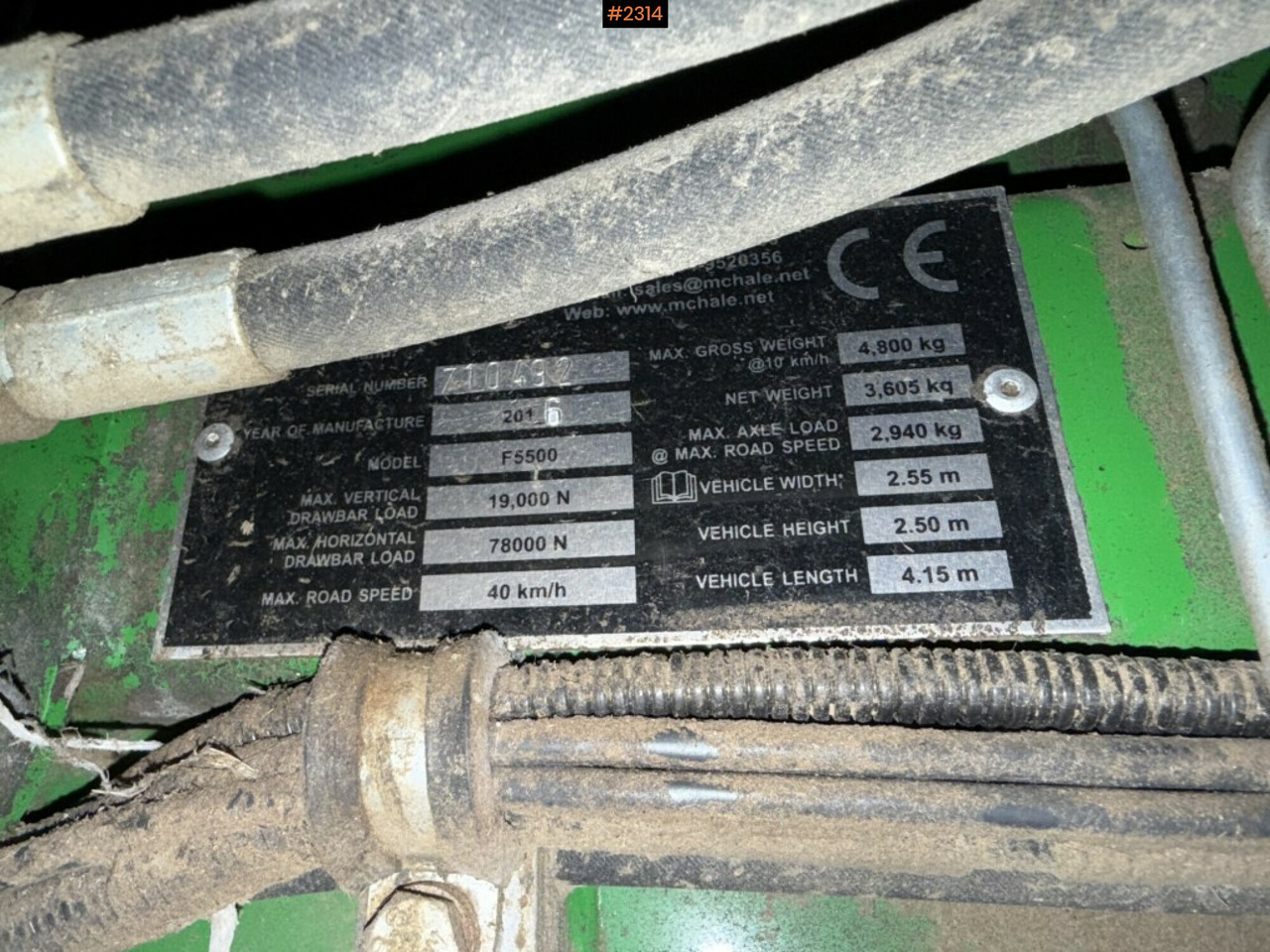 Baler McHale F5500 - Peralatan untuk pembuatan jerami: gambar 5 Baler McHale F5500 - Peralatan untuk pembuatan jerami: gambar 5