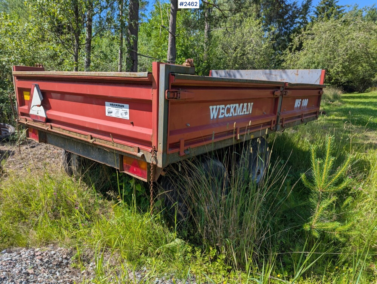 Tipper Weckman WS100 - Trailer jungkit: gambar 4 Tipper Weckman WS100 - Trailer jungkit: gambar 4