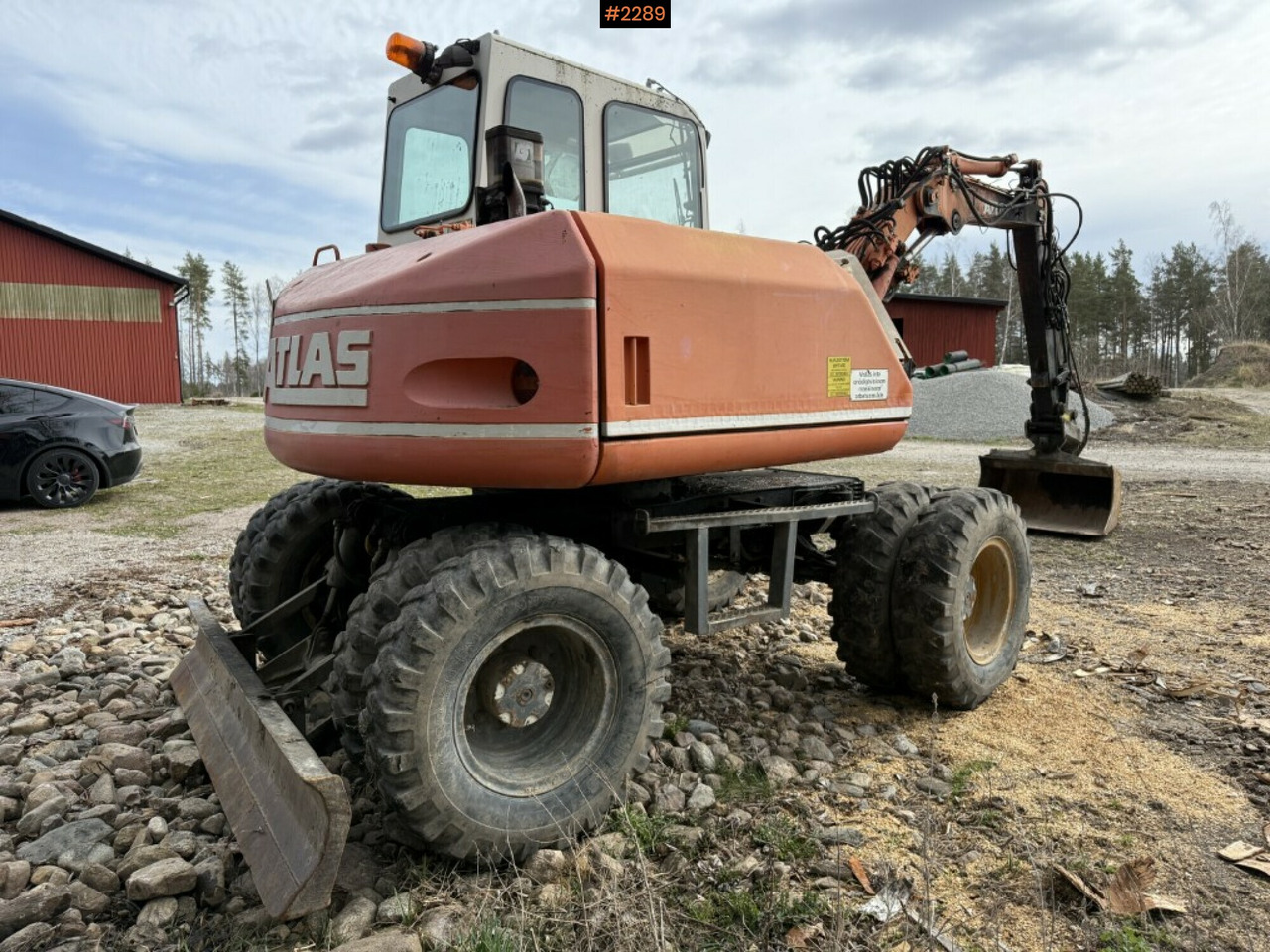 Wheeled excavator Atlas 1004 with attachments - Ekskavator roda: gambar 4 Wheeled excavator Atlas 1004 with attachments - Ekskavator roda: gambar 4