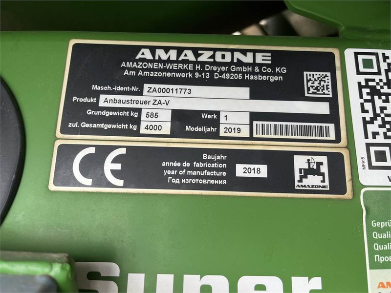 Penyebar pupuk Amazone ZA-V 3200: gambar 8