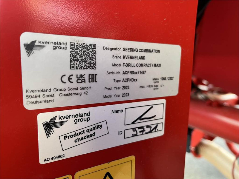 Leasing Kverneland F Drill Maxi 2200 Liter Kverneland F Drill Maxi 2200 Liter: gambar 6