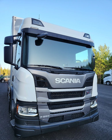 Truk box Scania P280 4x2 Kylkiaukeava kori: gambar 10