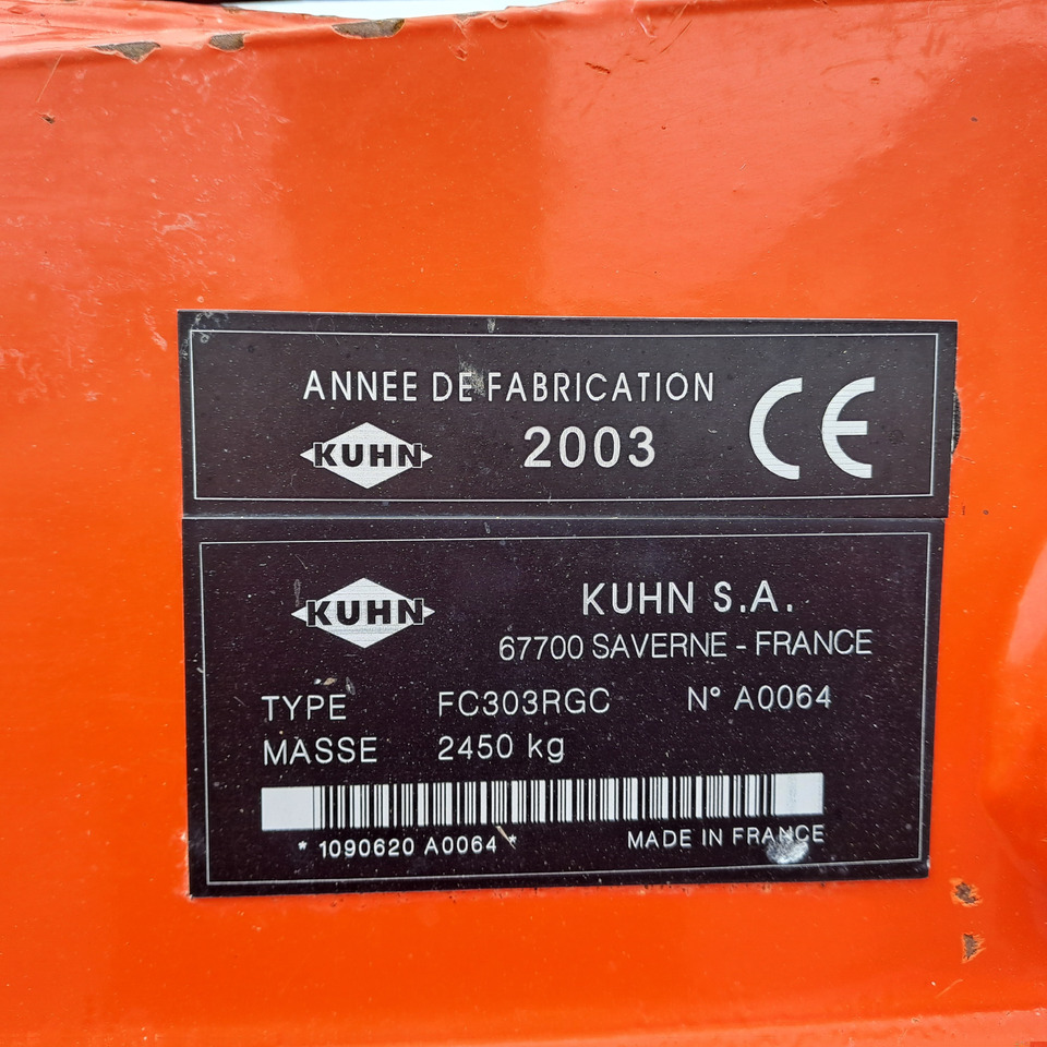 KUHN FC 303 RGC - Mesin pemotong padang rumput: gambar 2 KUHN FC 303 RGC - Mesin pemotong padang rumput: gambar 2