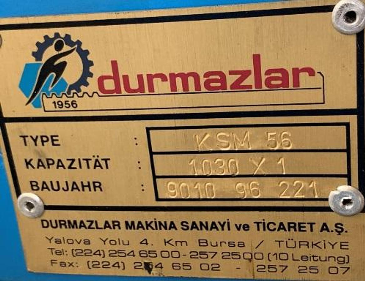 Dreiwalzen-Rundbiegemaschine DURMAZLAR - Mesin pengerjaan logam: gambar 3 Dreiwalzen-Rundbiegemaschine DURMAZLAR - Mesin pengerjaan logam: gambar 3