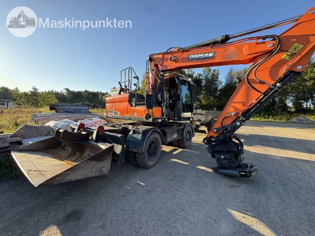 Doosan DX 170 W-5 + Tippvagn + Redskap - Ekskavator roda: gambar 5 Doosan DX 170 W-5 + Tippvagn + Redskap - Ekskavator roda: gambar 5