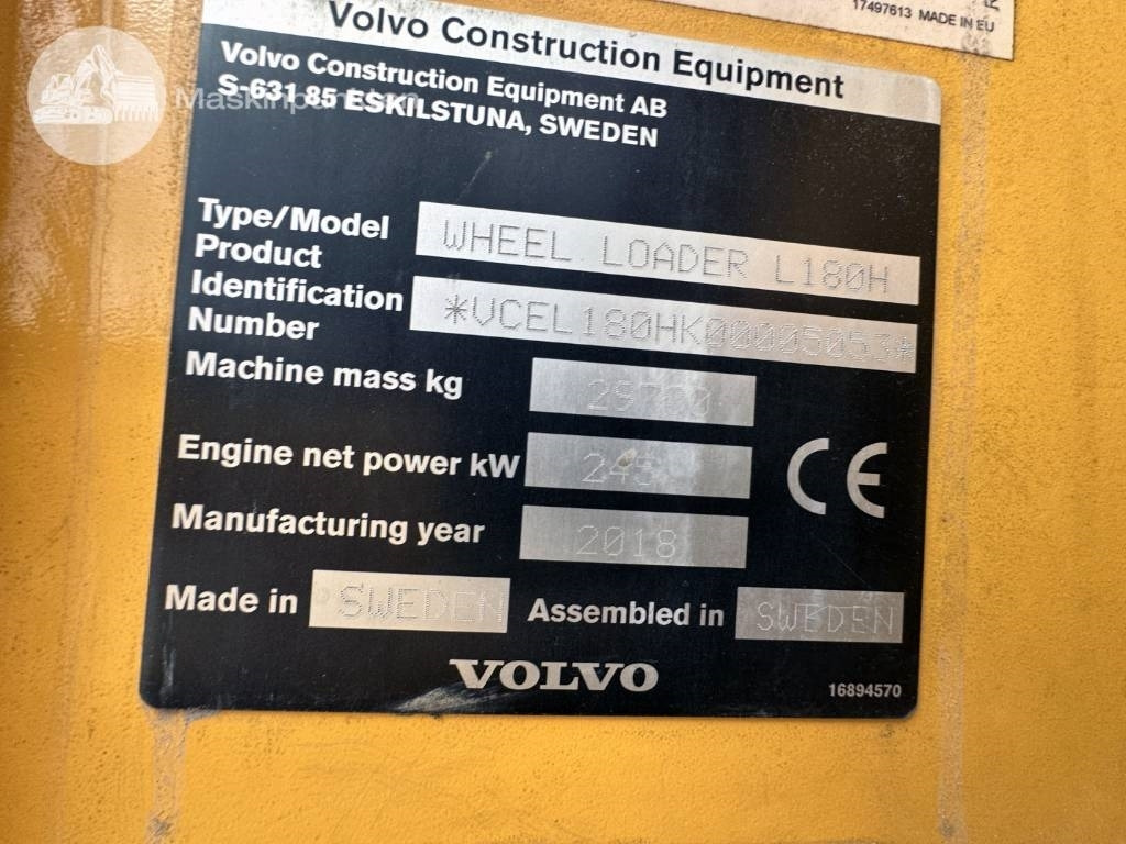 Wheel loader Volvo L 180 H: gambar 14