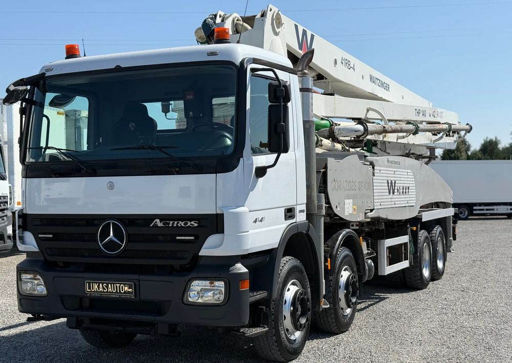Mercedes-Benz ACTROS 4141 8X4 42 M GOTOWA DO PRACY - Truk pompa beton: gambar 1 Mercedes-Benz ACTROS 4141 8X4 42 M GOTOWA DO PRACY - Truk pompa beton: gambar 1