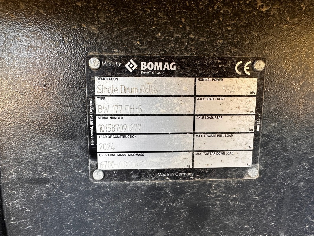 BOMAG DE BW 177 DH-5 Stage V/Tier 4f - Pemadat: gambar 3 BOMAG DE BW 177 DH-5 Stage V/Tier 4f - Pemadat: gambar 3