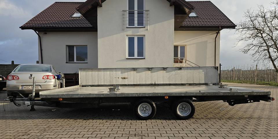Laweta 750 kg DMC 2700 kg 460x250 cm poszerzana do 310 cm wciągarka - Trailer autotransporter: gambar 1 Laweta 750 kg DMC 2700 kg 460x250 cm poszerzana do 310 cm wciągarka - Trailer autotransporter: gambar 1