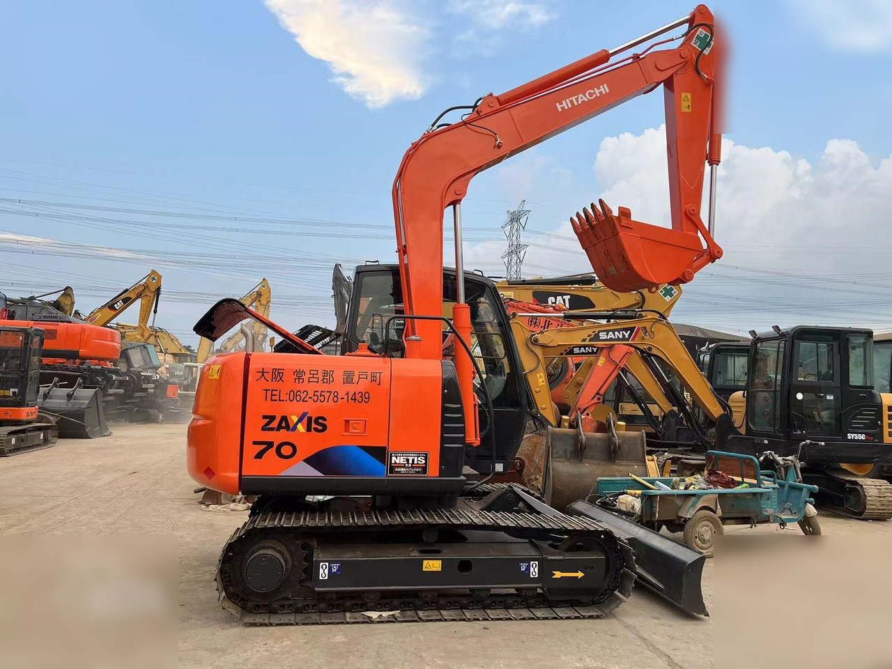 HITACHI ZX70 - Ekskavator perayap: gambar 1 HITACHI ZX70 - Ekskavator perayap: gambar 1