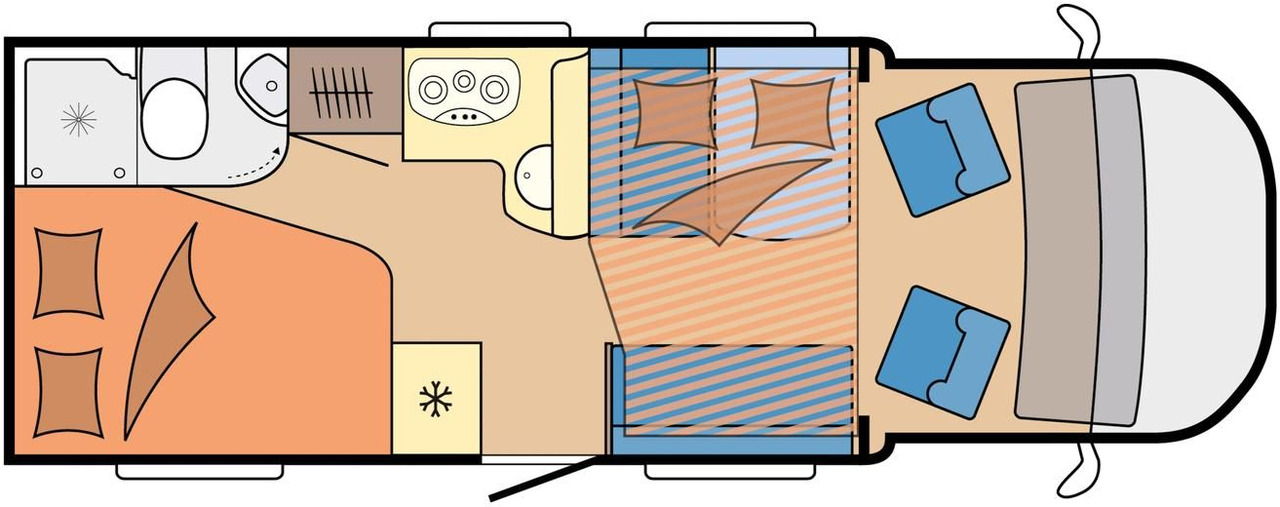 Hobby Optima T65 HFL ONTOUR *165PS*MARKISE*SOFORT* - Mobil rumah semi-terintegrasi: gambar 4 Hobby Optima T65 HFL ONTOUR *165PS*MARKISE*SOFORT* - Mobil rumah semi-terintegrasi: gambar 4