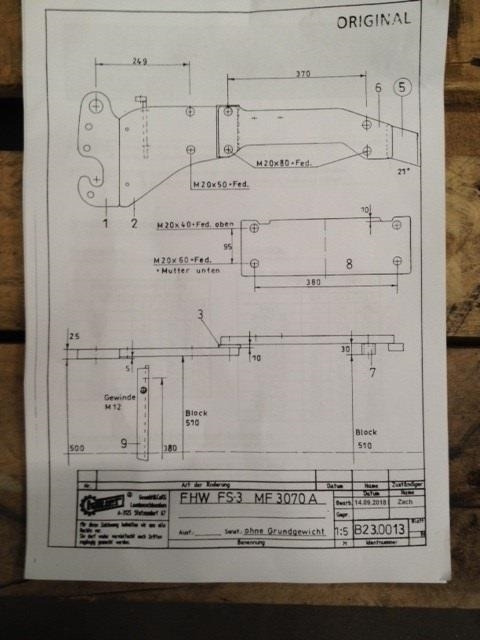 Hauer FS-3 Sidevanger MF 3070 2WD - Suku cadang untuk Peralatan pertanian: gambar 4 Hauer FS-3 Sidevanger MF 3070 2WD - Suku cadang untuk Peralatan pertanian: gambar 4