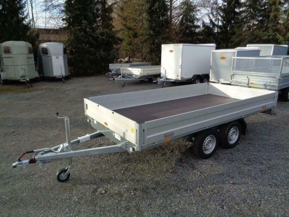 Böckmann HL-AL 4121/27 ECO PKW-Anhänger, 2,7to. Hochlader - Trailer flatbed: gambar 1 Böckmann HL-AL 4121/27 ECO PKW-Anhänger, 2,7to. Hochlader - Trailer flatbed: gambar 1